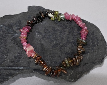 Tourmaline Bracelet, Gemstone Bracelet Boho Tourmaline Bracelet Crystal Beads Bracelet Jewelry, Tourmaline Stone Stretch Bracelet gift