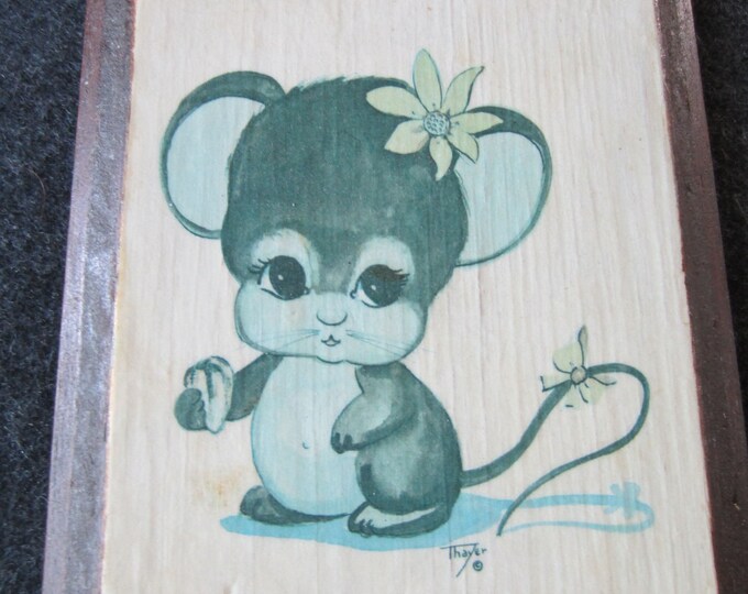 1970s Mouse Print Pinafore