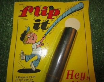 Flip it Hey its fun! Unique Industries Made in Taiwan kitschy graphics kids toy MIP