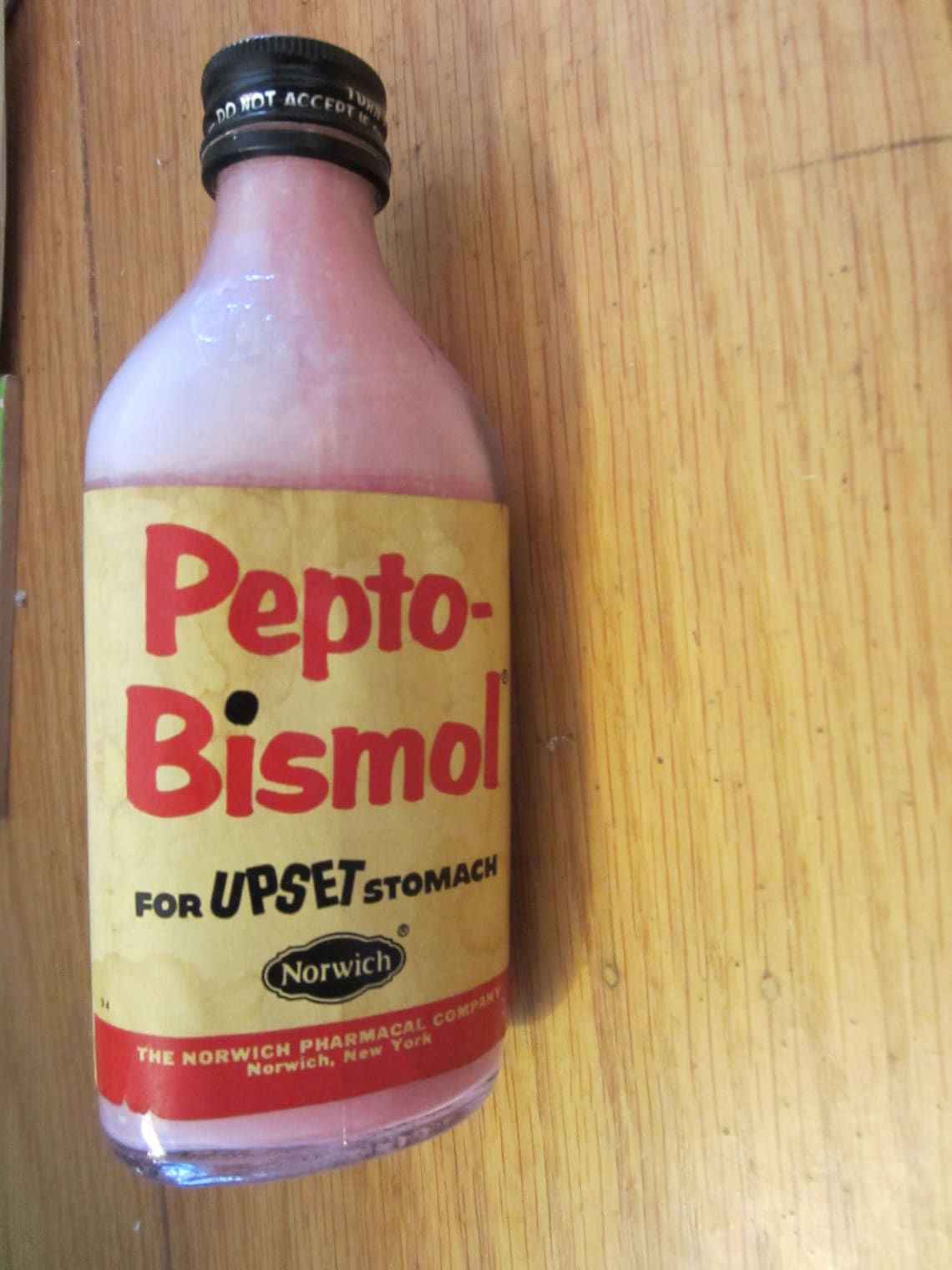 Vintage PEPTOBISMOL Bottle Norwich for Upset Stomach 8 fl oz Etsy