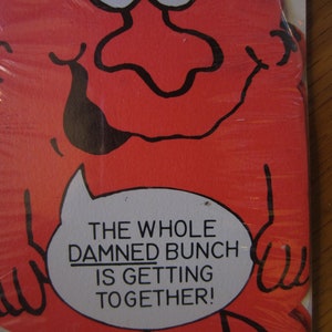 Vintage American Greetings Devil Party Invitations The Whole Damned Bunch is Getting Together kitschy cards image 3