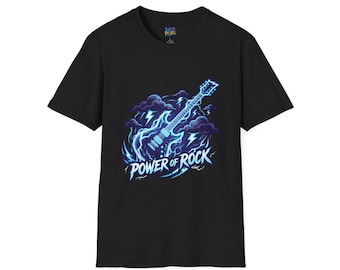 Electric Guitar T-Shirt – Lightning Rock Music Graphic Tee