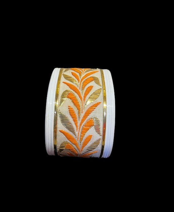 Vintage orange and gold cuff bracelet 1970’s