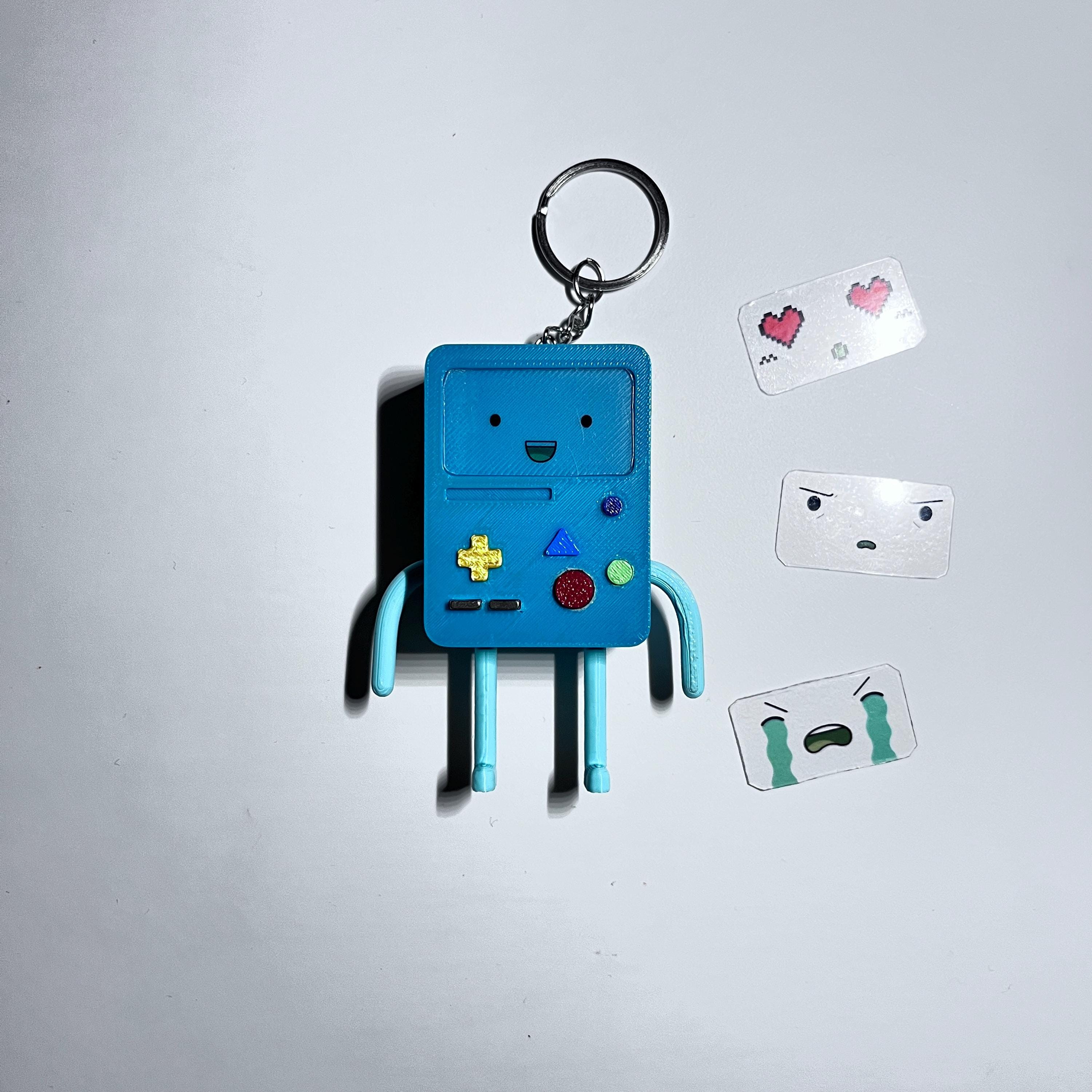 Adventure Time BMO Light-up Figure & Keychain | Changeable Faces ...