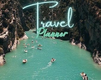 Planificador de viajes, organizador de vacaciones, seguimiento del presupuesto de viaje, descarga digital