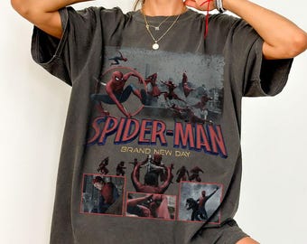 Vintage Spider-Man Shirt Brand New Day, Marvel Graphic Tee, Peter Parker Tee, Avengers Superhero Shirt, Disney Family Matching Gift