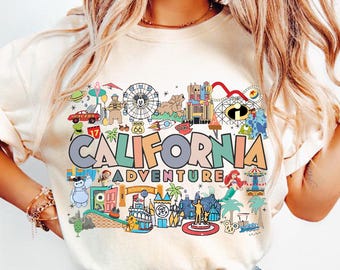 Vacaciones familiares de aventura en California (PNG), personajes de dibujos animados de parque de atracciones (descarga digital)