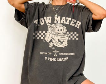 Tow Mater Comfort Colors Shirt, Disney Cars Shirt, Disney Pixar Shirt, Tow Mater Shirt, Cars Birthday Shirt, Disney Family Trip 2026 Shirts