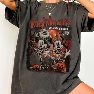 Vintage Halloween The Nightmare Before Christmas Shirt, This is Halloween Everybody Make A Scene Tee, Jack and Sally Halloween 2026 Shirt bild 2