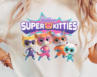 Disney Super Kitties Png, Buddy Cat Png, Bitsy Cat Png, Ginny Cat Tee, Sparks Cat Png, Disneyland Girls Trip Shirt, Disney Kids Shirt