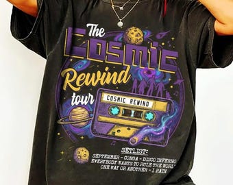 Guardians of the Galaxy Cosmic Rewind Tour Shirt, Epcot Disney Trip Matching Shirt, Cosmic Rewind Set List Tee, Guardians Disney World Tee