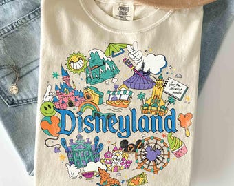 Camiseta Comfort Colors Disneyland La Original, Camiseta El Mejor Día de Mi Vida, Camiseta Vacaciones Familiares en Disneyland, Camiseta Disneyworld, Viaje de Chicas a Disneyland