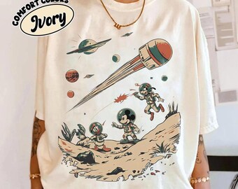 Retro Disney Mickey Mouse And Friends Space Battle Shirt, Star Wars Galaxy War Tee, Vintage Sci Fi Astronaut T-Shirt, Disney World Outfit