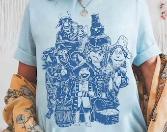 Comfort colors Muppet Treasure Island 30th Anniversary Shirt, The Muppets Show Tee, Kermit Miss Piggy Fozzie Bear Pirates, WDW Family trip