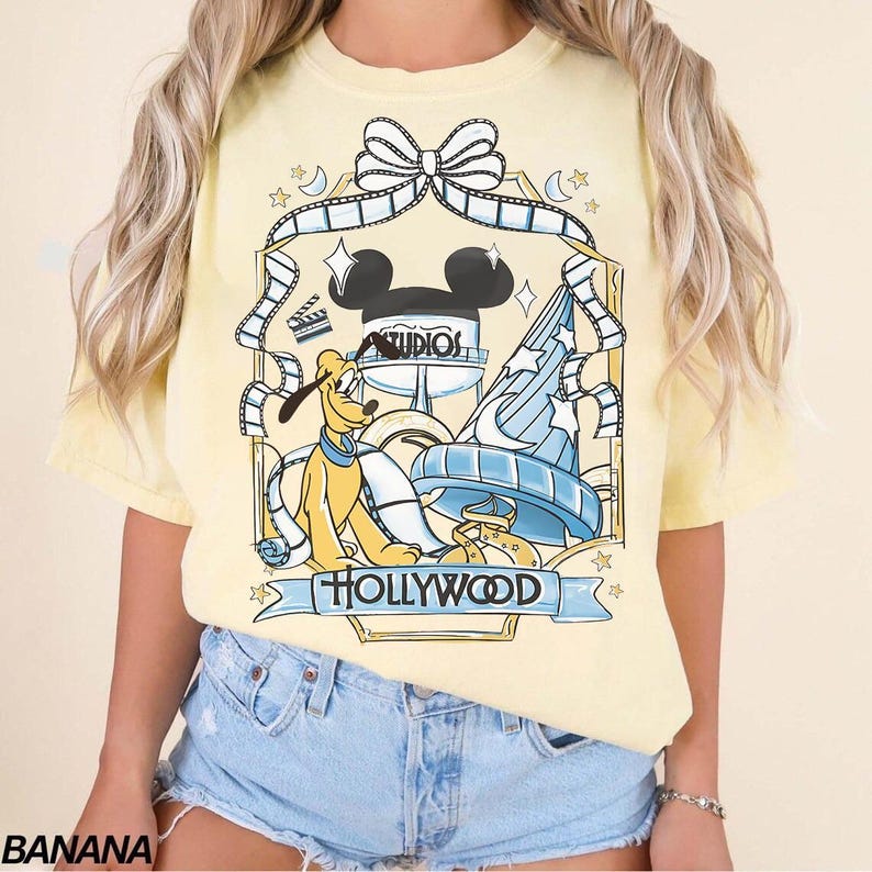 Disney Hollywood studios Mickey and Friends Retro T-Shirt, Disneyland Family Matching Shirt, Walt Disney World Trip Shirt, MGM Studios Shirt image 5