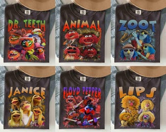 Doctor Teeth & The Electric Mayhem Comfort color Shirt, The Muppets Show Matching Tee, Janice Animal Floyd Zoot, Disneyland Trip 2026 Outfit