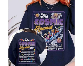 Camiseta Comfort Colors Mickey & Friends Guardianes de la Galaxia Cosmic Rewind, camiseta a juego del equipo de atracciones de Disney, viaje familiar al Epcot Center 2026