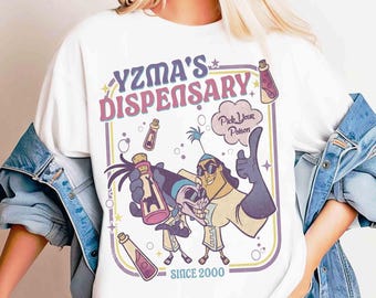 Retro Kronk and Yzma Secret Lab Shirt, Yzma's Dispensary Pick Your Poison Tee, Disney The Emperor's New Groove Villains, WDW Family Trip Tee