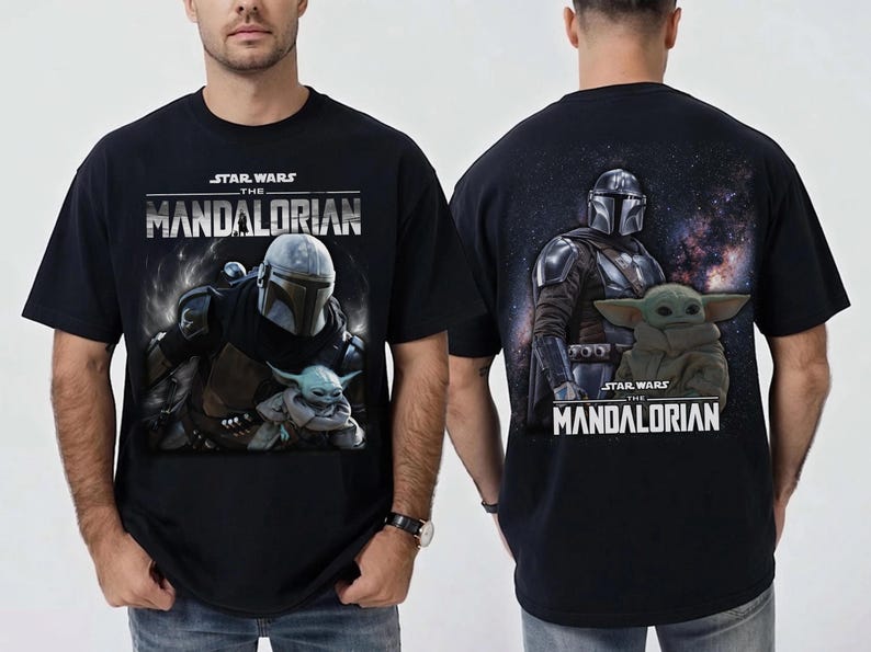 Camiseta vintage de Mandalorian, camiseta de Din Djarin Grogu de Star Wars, camiseta "This Is The Way", camiseta de regalo para fans de Star Wars, camiseta de Mandalorian de Disneyland. imagen 4