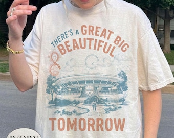 Camiseta Comfort Colors® Vintage "Hay un gran y hermoso mañana", camiseta Disney Family Theme Park, camiseta vintage Carousel of Progress