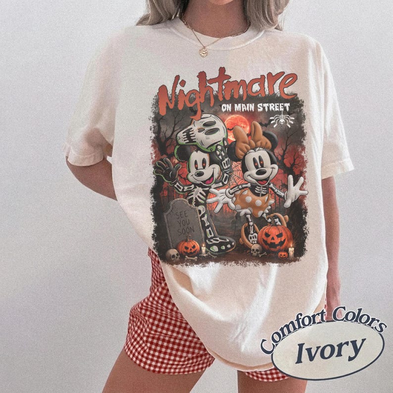 Vintage Halloween The Nightmare Before Christmas Shirt, This is Halloween Everybody Make A Scene Tee, Jack and Sally Halloween 2026 Shirt bild 4