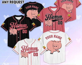 Custom Hamm Baseball Jersey, Personalized Disney Toy Story Jersey Shirt