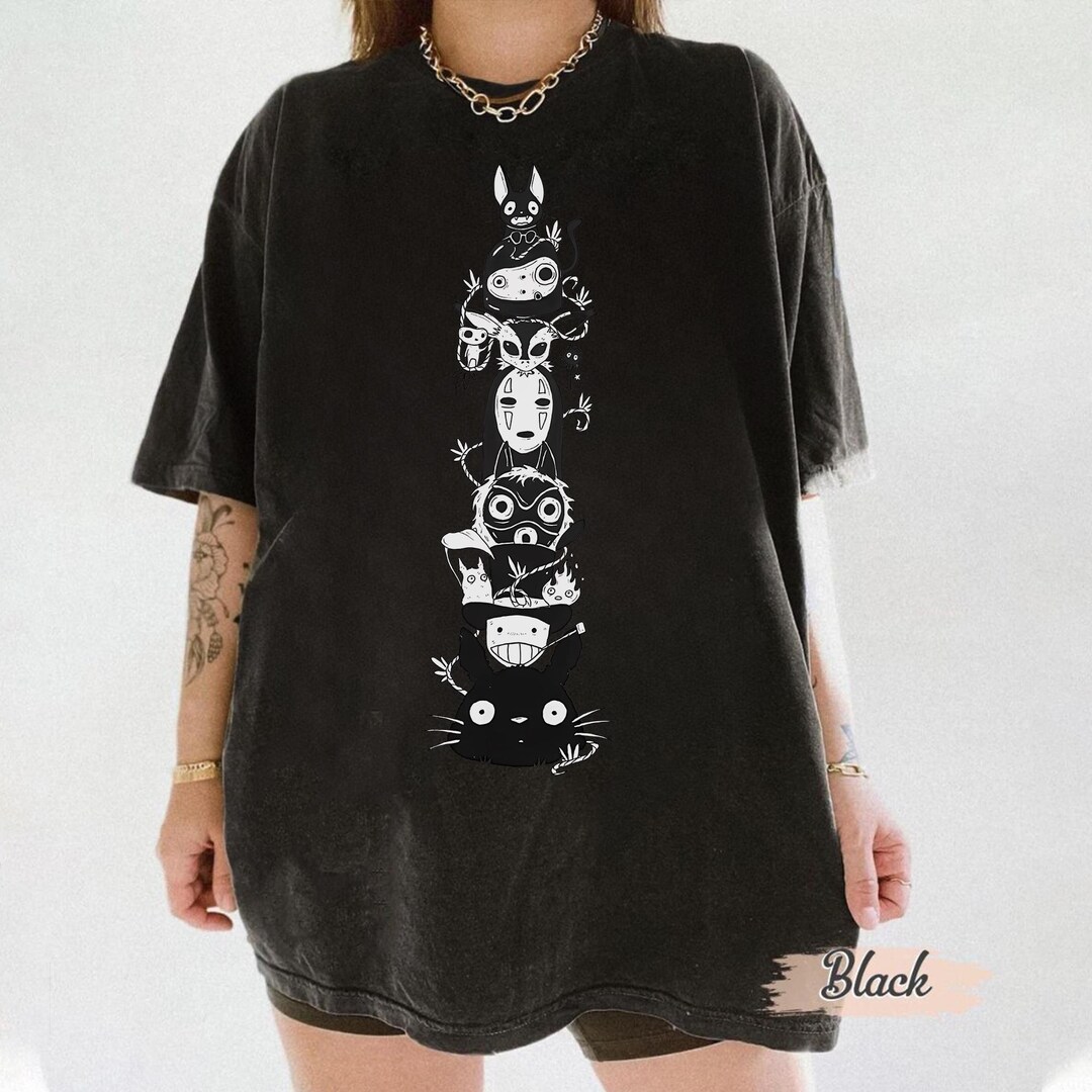 Studio Ghibli Characters Stack Shirt, Studio Ghibli Shirt, Sweatshirt ...