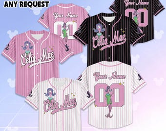 Benutzerdefinierte Celia Mae Baseball Jersey, Disney Monster Inc Jersey-Shirt, Disney Monster Inc Baseball, Baseball Team Outfit, Geburtstagsgeschenk