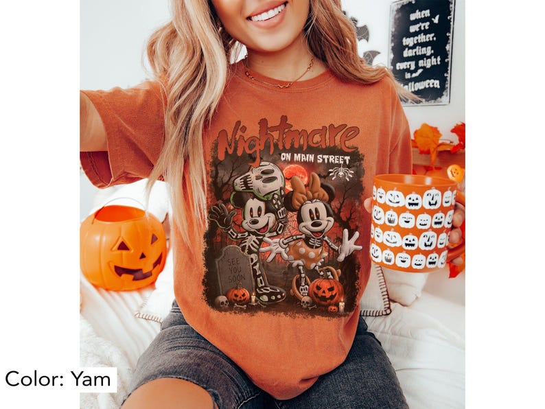 Vintage Halloween The Nightmare Before Christmas Shirt, This is Halloween Everybody Make A Scene Tee, Jack and Sally Halloween 2026 Shirt bild 3