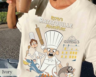Disney Remy's Ratatouille Adventure Ride Tee, Chef Skinner Linguini Remy Mouse Group tee, France Gusteau's, Magic kingdom, WDW Family Trip