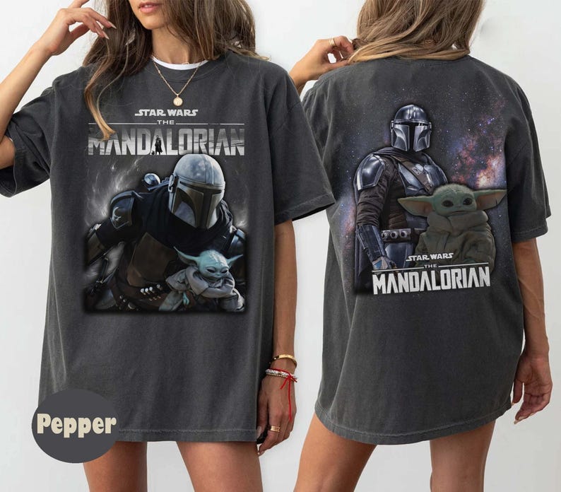 Camiseta vintage de Mandalorian, camiseta de Din Djarin Grogu de Star Wars, camiseta "This Is The Way", camiseta de regalo para fans de Star Wars, camiseta de Mandalorian de Disneyland. imagen 1