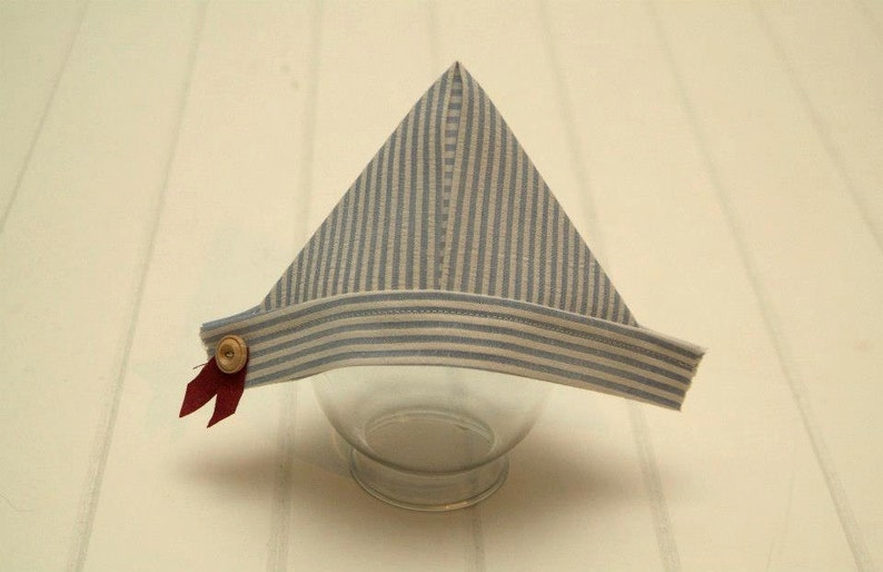 Newborn Fabric Newspaper Seersucker Sailor Hat Etsy