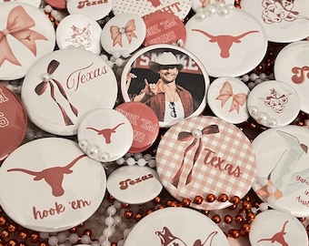 Texas Game Day Buttons