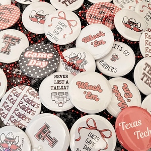 Texas Tech Game Day Buttons