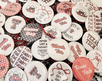 Texas Tech Game Day Buttons