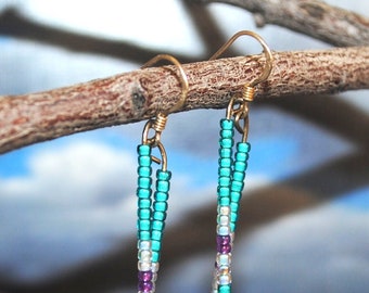 Native American Seed Bead Earrings - Etsy