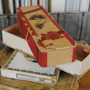 Antique Wallpaper Box Included 2 Smaller Paper Boxes - Etsy