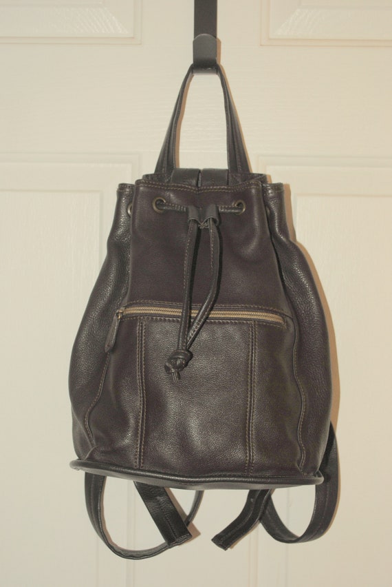 brown leather backpack by crazy horse by Liz Claib