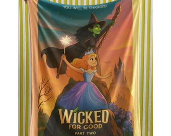 Wicked Musical Decke: Theater-Fan-Geschenk, weiches Polyester