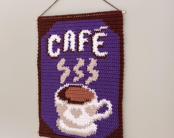 Cafe Vibes Crochet Tapestry Pattern