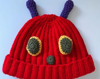 Very Hungry Caterpillar Crochet Hat Pattern, for Teens/Adults, Includes Two Design Options