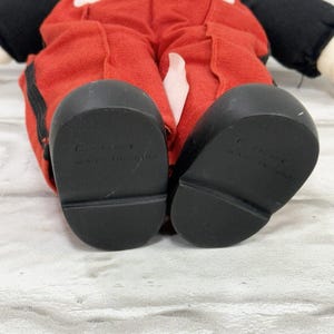 Vintage Disney World MICKEY MOUSE 14" Plush Doll With Vinyl Head 90s Collectible image 8