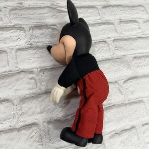 Vintage Disney World MICKEY MOUSE 14" Plush Doll With Vinyl Head 90s Collectible image 5