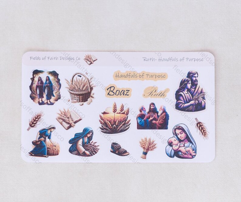 Ruth Sticker Kit- KJV Bible Journal, Sunday School - Etsy