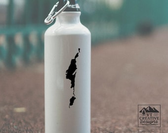 Lake St. Catherine Vinyl Decal – Vermont Lake Outline Sticker in Multiple Colors