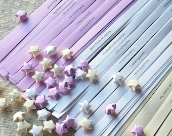 starffirmation star strips - foldable affirmation paper for journaling & ritual