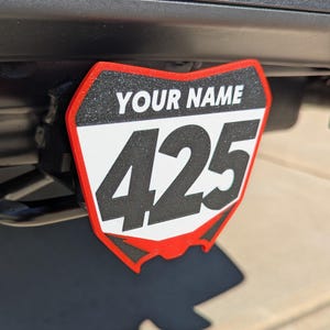 Personalisierte Motocross-Nummernschild-Kupplungsabdeckung: Dirtbike MX-Zubehör