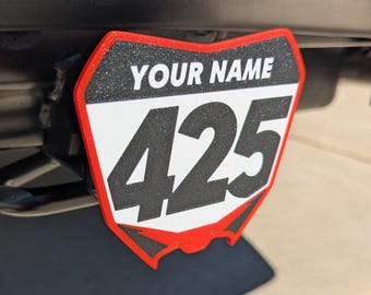 Capa de engate personalizada para placa de motocross: Acessório para motocross