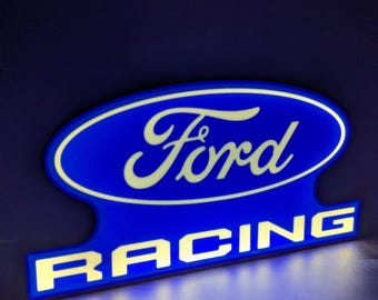 Letreiro luminoso de LED da Ford Racing