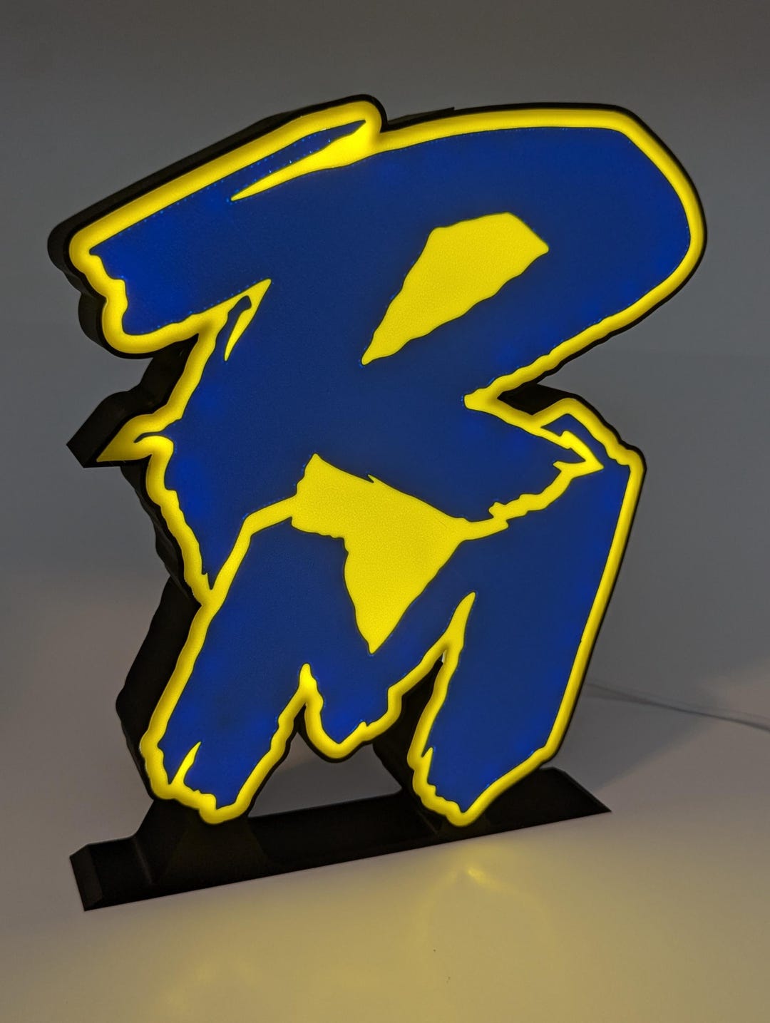 Retro Suzuki RM Logo LED Lightbox | 3D Printed Motocross Decor - Etsy